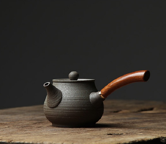 wooden teapot
